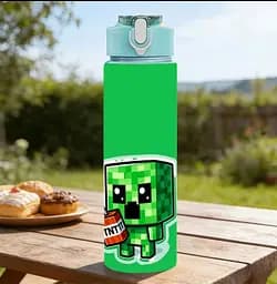 Пляшка для води Minecraft з трубочкою 750 мл    