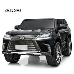 Дитячий електромобіль 4x35W 12V14Ah PRO EVA шкіра чорний (M 3906EBLRS-2)