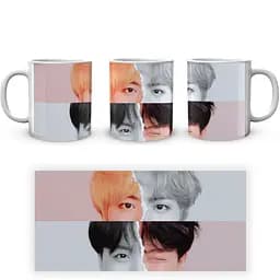 Кухоль GeekLand Bangtan Boys Кім Сокджін Чон Хосок BTS CP 04.467.868 330 мл білий - мініатюра 3