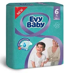 Подгузники Evy Baby 6 (16+ кг), 32 шт.