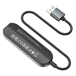 Адаптер перехідник Hoco UA23 4K HDMI to Lightning F 1 м чорний - мініатюра 4