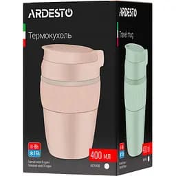 Термокухоль Ardesto Cosy, нержавіюча сталь, бежевий, 400 мл (AR2640B) - мініатюра 4