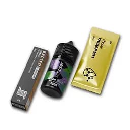 Набор компонентов для самозамеса солевой заправки CHASER Lux Ultra 30 мл GRAPE MINT Виноград Мята, 0-50 мг (18059)