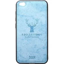 Чехол-накладка Toto Deer Shell With Leather Effect Case Xiaomi Redmi Go Blue