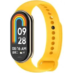 Ремінець для фітнес-браслета Lemfo для Xiaomi Mi Band 8 і 9 жовтий