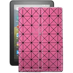 Чохол StatusCASE з екошкіри для планшету Amazon Fire HD 8 2020 Рожевий ромб