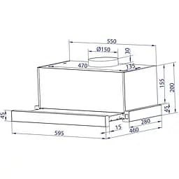 Витяжка Minola HTL 6614 WH 1000 LED - мініатюра 11