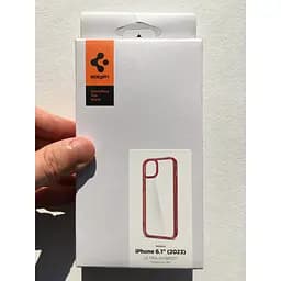 Протиударний прозорий чохол Spigen Ultra Hybrid  для iPhone 15 Red Crystal ACS06794 - мініатюра 2
