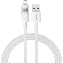 Кабель Baseus Display 2 Fast Charging Data Cable USB-A to iP 2.4A 1 м Белый