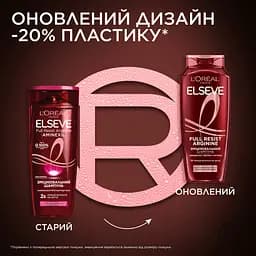 Шампунь для ослабленого волосся L’Oréal Paris Elseve Full Resist Arginine+Aminexil 250 мл - мініатюра 5