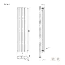 Радіатор дизайнерський Ideale Gloria 12 7/2000/413 білий, Білий - мініатюра 5