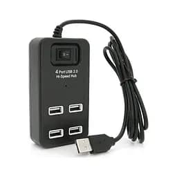 Концентратор Voltronic USB 2.0 to 4xUSB black (YT-HWS4-B) - мініатюра 2