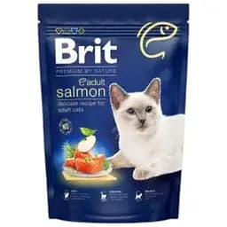 Сухой корм Brit Premium Cat by Nature Adult Salmon для кошек с лососем, 800 г