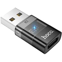 Переходник Hoco USB male to c female USB2.0 transparent adapter UA36C 480Mbps 3A