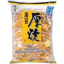 Крекеры Want Want рисовые с морскими водорослями 160 г