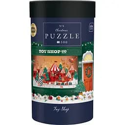 Пазли тришарові Interdruk Christmas Toy Shop в картонній тубі 500 шт. (376213)
