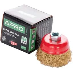 Корщітка APRO для болгарки УШМ дротяна щітка чашкова 65 мм x М14 830424
