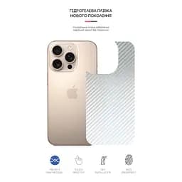 Плівка захисна Armorstandart для задньої панелі Apple iPhone 16 Pro Carbone Silver (ARM79610) - мініатюра 2