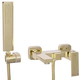 Смеситель для ванны и душа Rea Fenix gold золотой настенный REA-B5666 Золотой