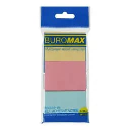 Блок для нотаток, 38x51 мм, 100 аркушів, 3 шт. по 2 шт. в упаковці (В асортименті)