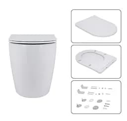Набір Q-tap Nest 4 в 1 підвісний унітаз Robin 520x365x365 + комплект інсталяції QT13332381AW47498 - мініатюра 6