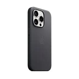 Чехол для Apple iPhone 15 Pro, FineWoven Case with MagSafe, черный, защитная накладка из материала FineWoven, противоударный, для iPhone, защита всего корпуса, поддержка беспроводной зарядки и MagSafe, (ARM71982) - мініатюра 2