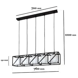 Люстри LOFT Levistella 761CT05-5 - мініатюра 2