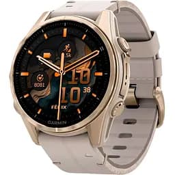 Смарт-часы Garmin Fenix 8 AMOLED Sapphire 43mm Soft Gold with Limestone Leather Band (010-02903-40) [115170]