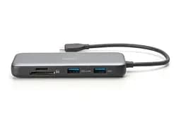 Digitus Док-станція DIGITUS USB-C > 2xHDMI/2xUSB-A/USB-C/SD/MicroSD/RJ54 - мініатюра 2