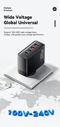 Зарядний адаптер блок Essager 100 W ES-CD37 2C+2U чорний - мініатюра 7