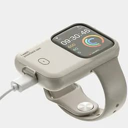 Портативний ЗП Charging Soft Case for Apple Watch 49mm 1200 mAh Moon White - мініатюра 2