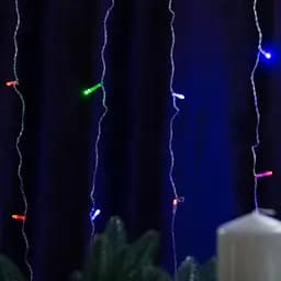 Гірлянда-штора світлодіодна 144 LED розмір 3*2 м, мультиколор GarlandoPro ZWM2320LEDML - мініатюра 8