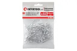 Витяжні заклепки з плоскою головкою Intertool 4.0 х 6.0 мм (в упаковці 50 шт.) - мініатюра 3