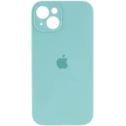 Чехол Silicone Case Full Camera Protective AA для iPhone 13 6.1" Бирюзовый / Marine Green