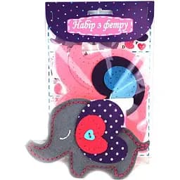 Набір для творчості Аплі Краплі Зший сам іграшку з фетру "Слоник" (СИ-04)