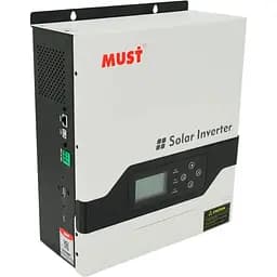 Гiбрiдне ДБЖ MUST PV18-3024VPM, 3000W, 24V, струм заряду 20/30A, 160-275V, MPPT (60А, 100-145 Vdc)