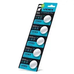 Батарейка CR2450, литиевая, Videx, 5 шт, 3V, Blister