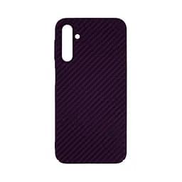 Карбоновый чехол для Samsung Galaxy A24 4G (A245), LikeCarbon, фиолетовый, панель, защитный чехол-накладка, ультратонкий и легкий, противоударный, обеспечивает защиту от ударов, падений и царапин, ArmorStandart (ARM71924)