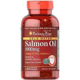 Омега 3 Puritans Pride Omega 3 Salmon Oil 1000 mg 240 softgels