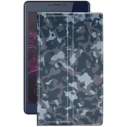 Чохол StatusCASE з екошкіри для планшету Nomi Corsa 4 C070014 (Camera Right) Хаки-синій