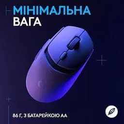 Комп'ютерна мишка Logitech G309 Lightspeed Wireless/Bluetooth White (910-007207) - мініатюра 5