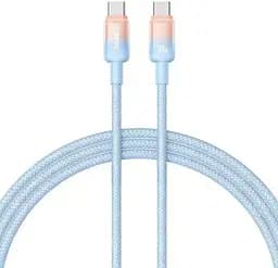 Кабель Baseus Discolor Series Fast Charging Type-C to Type-C 100W (1m) blue (P10374902311-00)