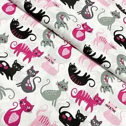 Дитяча постільна білизна в ліжечко CATS CS15, рожевий (CatsColorWhitePaws_Paws_140) - мініатюра 8