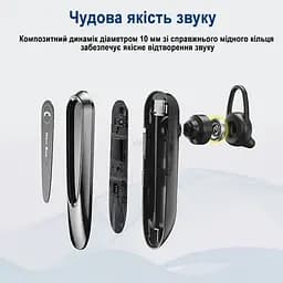 Гарнітура Bluetooth New Bee LC-B45 Gold + чохол - мініатюра 3