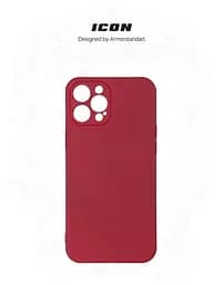 Чехол ArmorStandart ICON для Apple iPhone 12 Pro Max Camera cover Red (ARM57510) - мініатюра 3