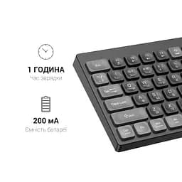 Клавіатура OfficePro SK985B Wireless Black (SK985B) - мініатюра 12