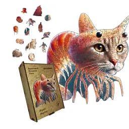 Дерев'яний фігурний пазл Лірілі Ларіла, А3, Дерев'яна коробка 200 елементів