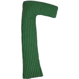 Подушка для вагітних та відпочинку MirSon Г-подібна №5000 Color Line Stripe Emerald 140х40х20 см смарагдова (2200010969511)