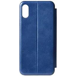 Чехол-книжка Toto Book Rounded Leather Case Apple iPhone X/XS Navy Blue