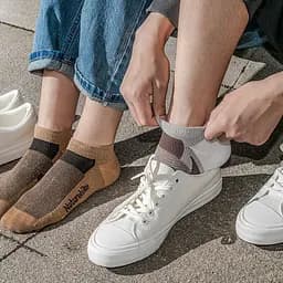 Шкарпетки Naturehike NH21FS013 швидко висихаючі 3 пари, M, бежеві, коричневі, чорні - мініатюра 9